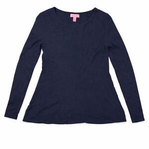 Lilly Pulitzer Long Sleeve Top Extra Small Navy